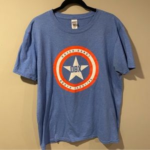 Outer Banks North Carolina OBX T-Shirt Adult Large Blue Short Sleeve EUC